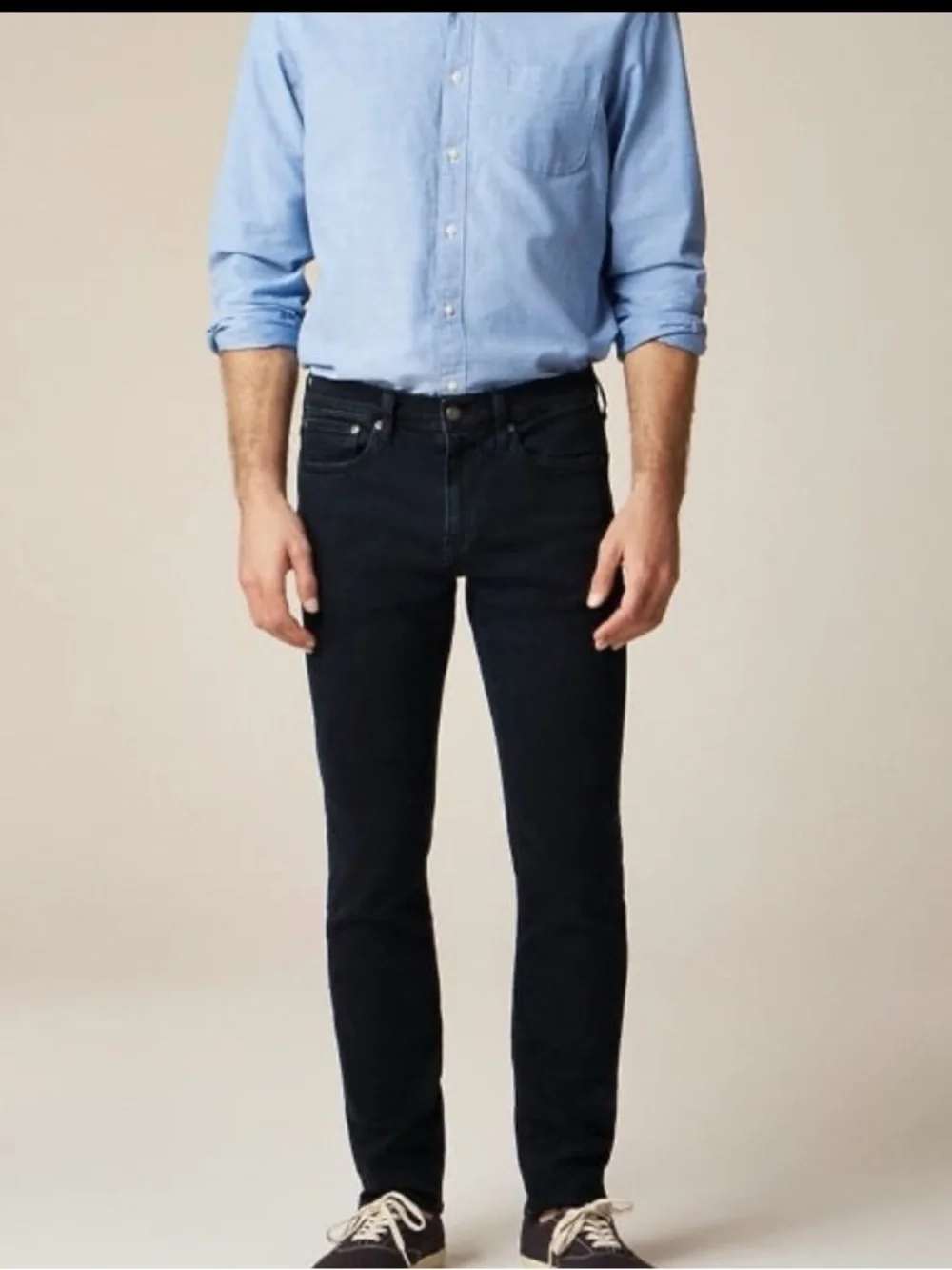 J CREW 484 Slim-fit Men’s Black stretch jeans | 31/30